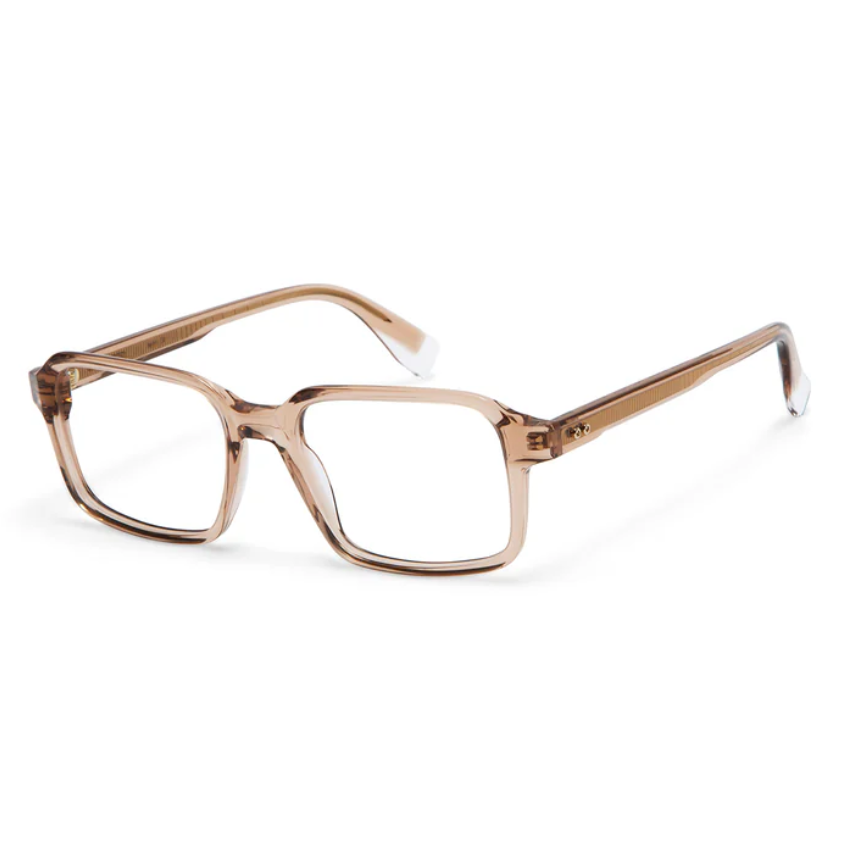 GIGI Studios 6901 Armstrong montatura square trasparente champagne in acetato