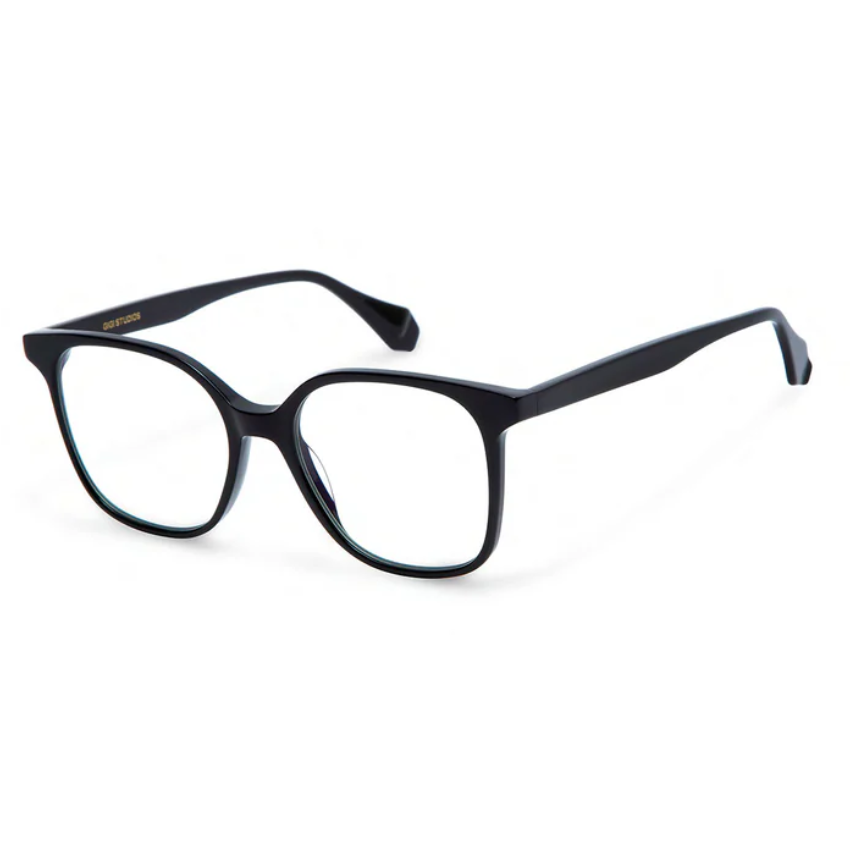 GIGI Studios LUCIE 6980 montatura squadrata in acetato nero