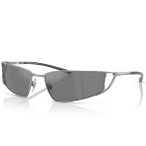 Occhiali da sole Arnette AN3093 THE JUNCTION 741/6G montatura metallo gunmetal irregolare lenti grigie specchiate uomo design urbano contemporaneo