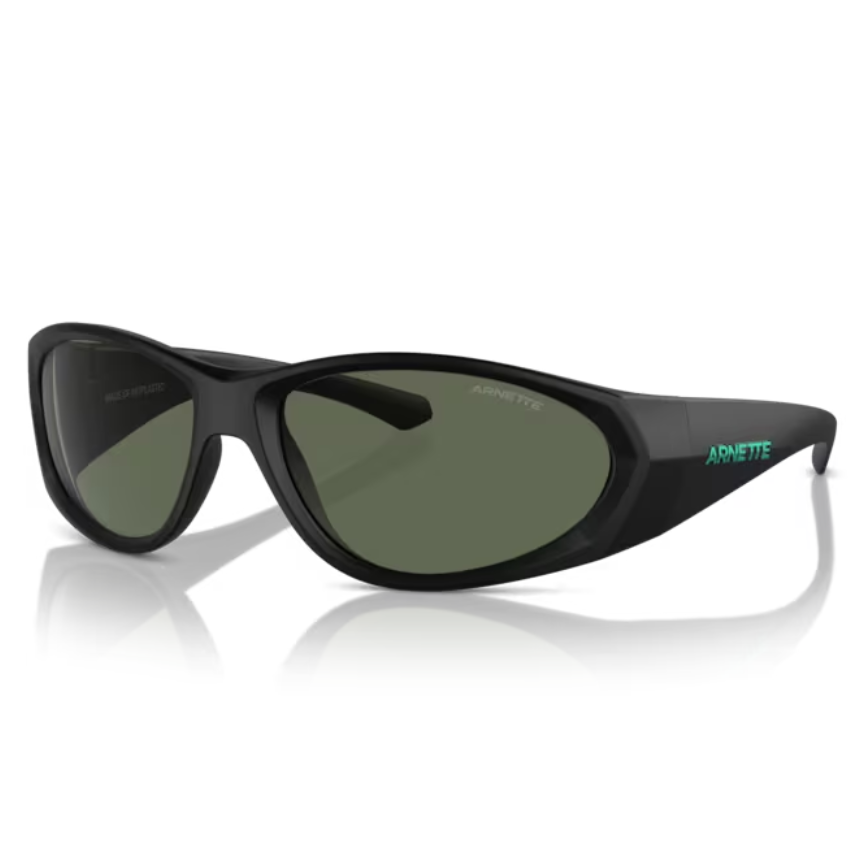 Arnette ILUM 2.0 AN4342 275871 occhiali da sole sportivi montatura nera lenti verde scuro protezione UV 400 design rettangolare autentico