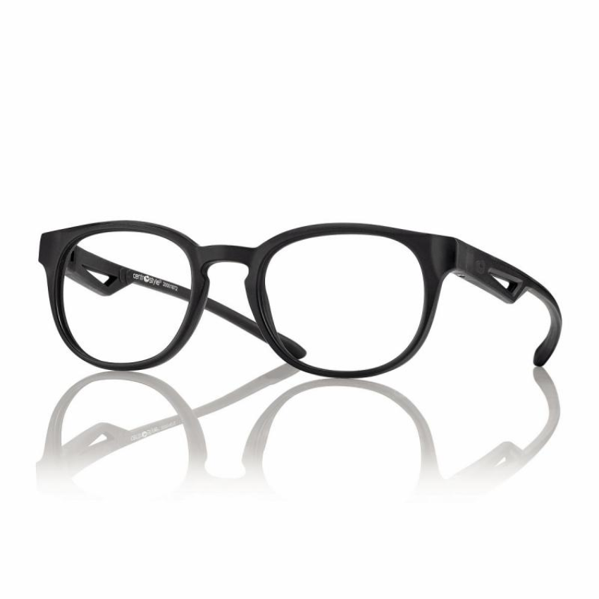 Occhiali da vista CentroStyle F034550001000 unisex neri moderni con montatura rotonda e materiale leggero