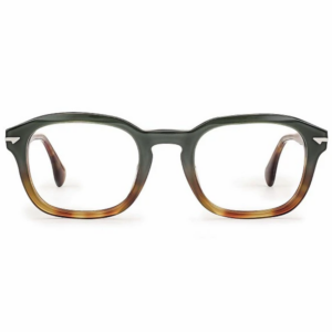 Centrostyle F042250291000 montatura acetato bicolore verde marrone trasparente forma rettangolare sofisticata design contemporaneo