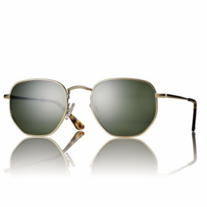 Occhiali da sole Centrostyle S0524 S052451018002 metallo oro lenti verdi unisex elegante moderno