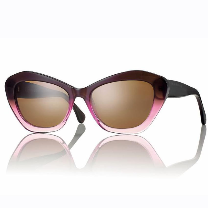 Centrostyle S0531 S053154058003 occhiali da sole donna cat-eye acetato viola rosa degradé lenti marroni