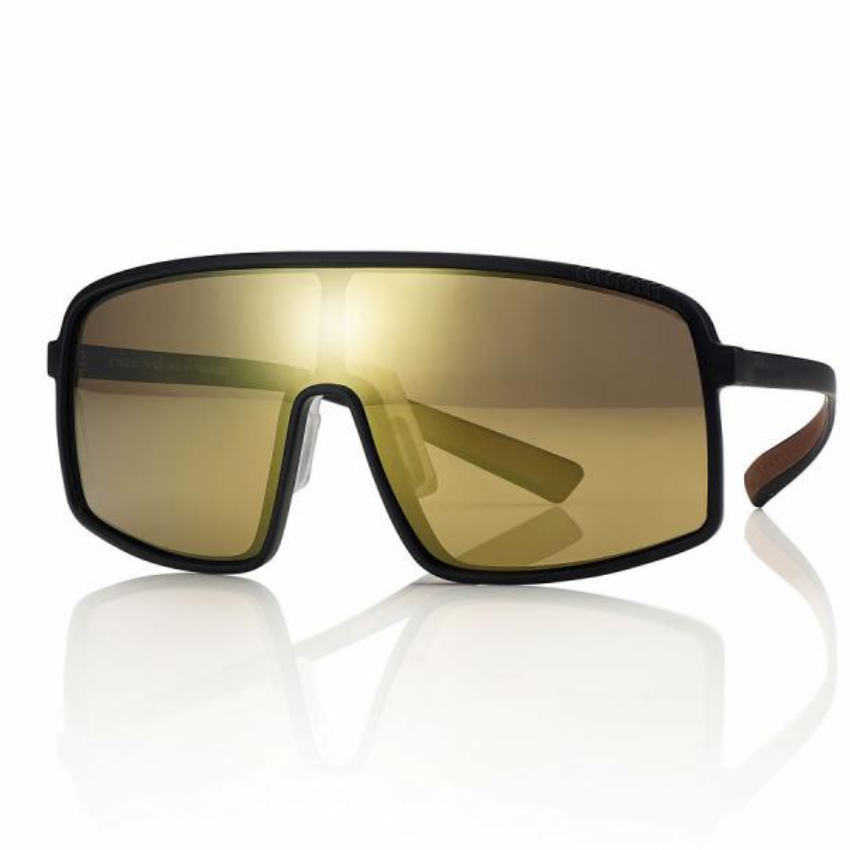 Centrostyle S0622 S062200131028 occhiali da sole sportivi unisex TR90 nero lenti specchiate oro protezione outdoor