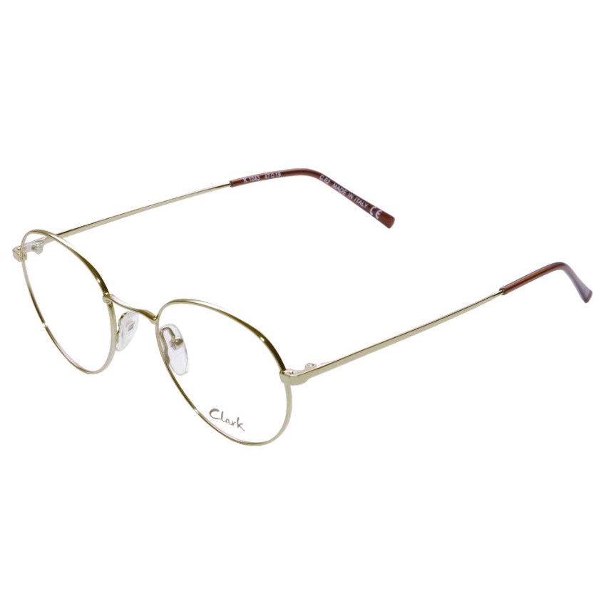 Clark K1043 occhiali da vista metallo tondi con clip on solare magnetica polarizzata trasformabile 2 in 1 stile vintage moderno