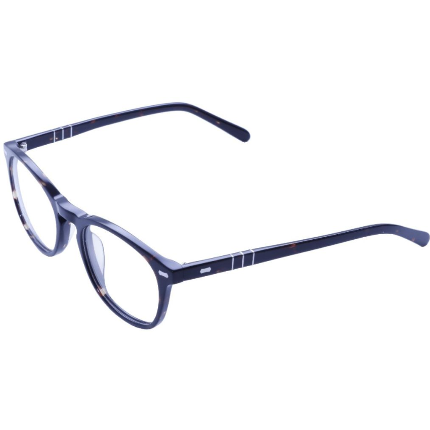 Occhiali da vista Clark 996 007 montatura acetato blu navy panthos ponte a chiave calibro 49 vintage Trevi 1971 uomo donna eleganza