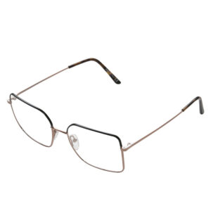 occhiali da vista Clark 1392 C30 metallizzato unisex elegante con montatura geometrica sottile