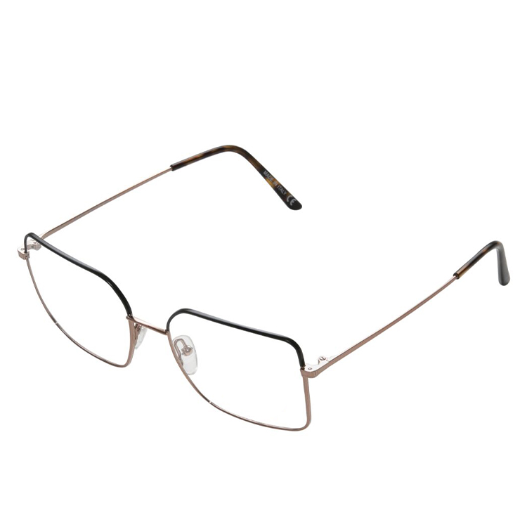 occhiali da vista Clark 1392 C30 metallizzato unisex elegante con montatura geometrica sottile