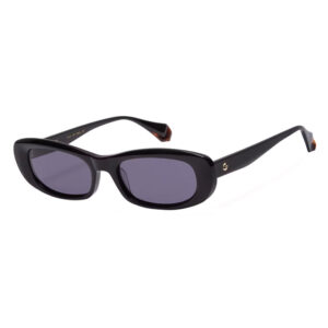 Gigi Studios 6898 Piper 1 occhiali da sole donna montatura acetato nero rettangolare compatta lenti viola scuro