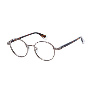 GIGI Studios Hawking 6849 montatura rotonda argento metallo acetato