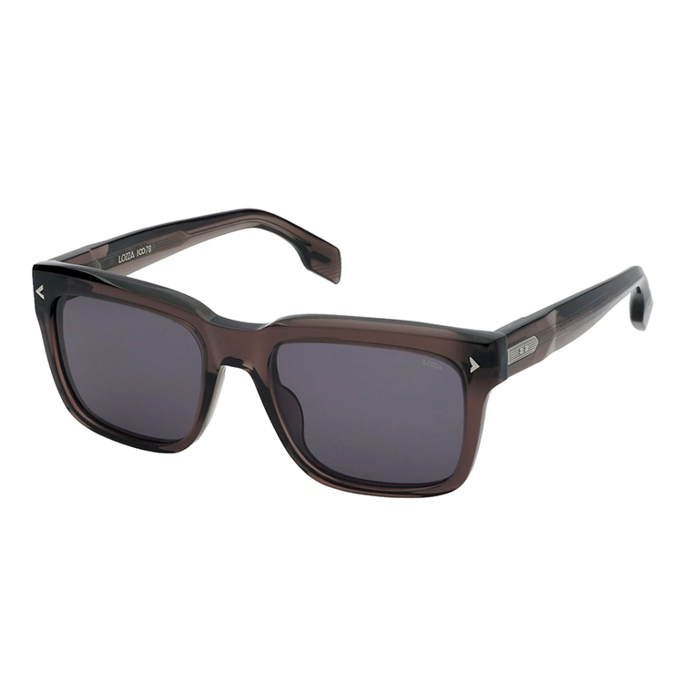 Lozza Adagio 4 SL4356M 07AY occhiali da sole quadrati acetato marrone trasparente lenti fumo design italiano