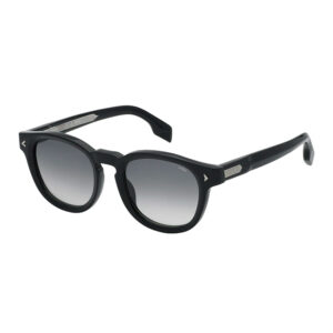 Lozza Adagio 5 SL4357M 700 occhiali da sole pantos acetato nero lucido lenti fumo design italiano classico