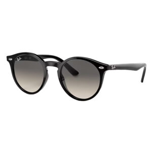 Ray-Ban Junior 9064S 100/11, montatura nera in plastica con lenti gradienti grigie