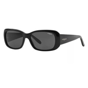 Occhiali da sole Vogue VO2606S W44/87 nero acetato forma rettangolare lenti grigio scuro montatura unisex