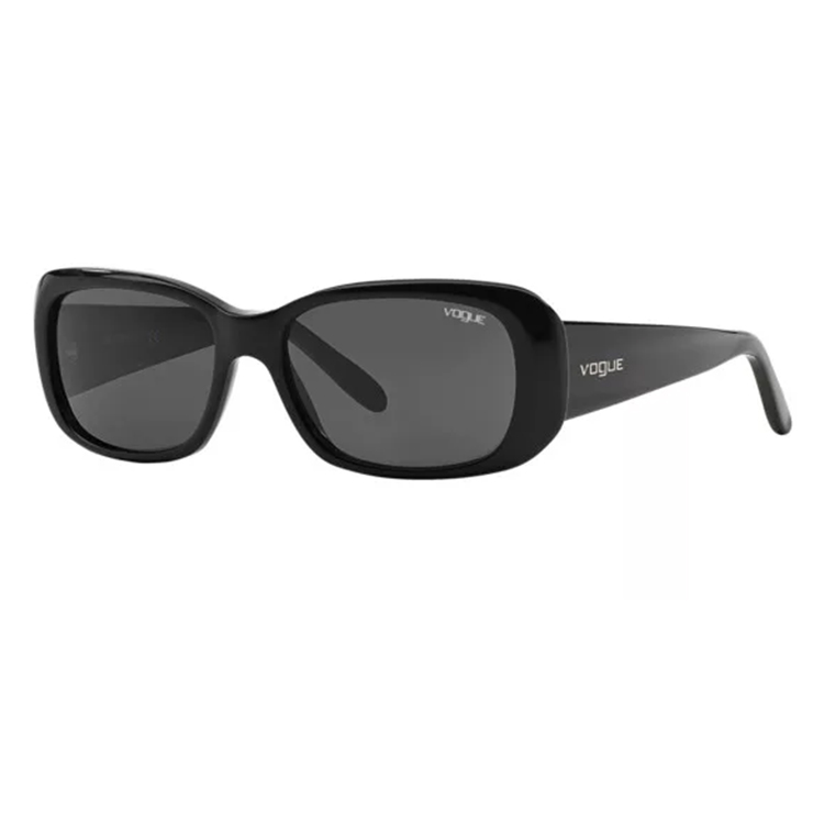 Occhiali da sole Vogue VO2606S W44/87 nero acetato forma rettangolare lenti grigio scuro montatura unisex
