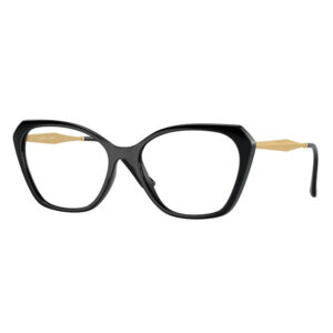 occhiali da vista Vogue 5522 W44 neri oro donna eleganti con montatura oversize