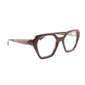cchiali da vista Epoka Fracci C02 acetato marrone tartarugato forma cat-eye squadrata