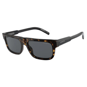 Occhiali da sole Arnette AN4278 Gothboy 120187 bio-acetato marrone havana tartarugato forma squadrata barra lenti grigie montatura uomo unisex