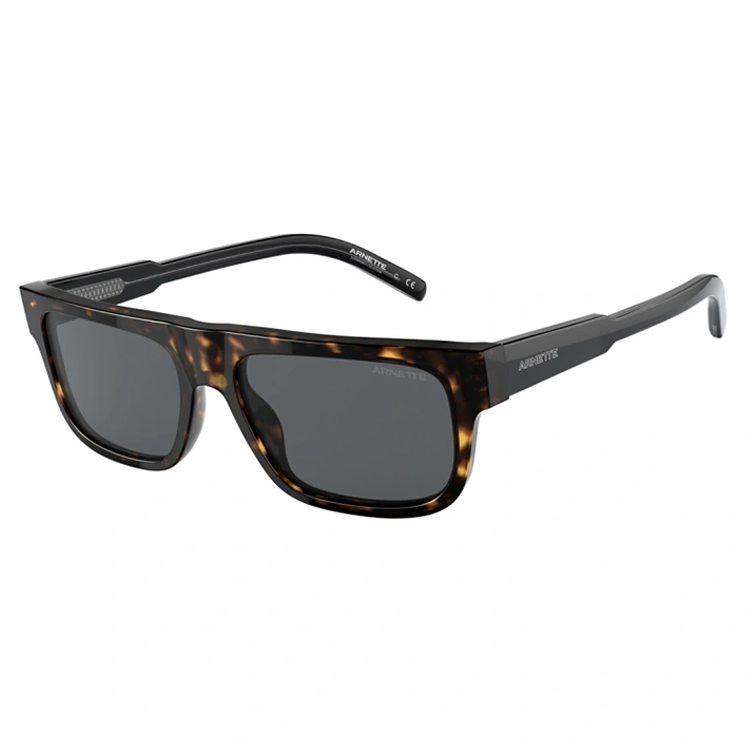 Occhiali da sole Arnette AN4278 Gothboy 120187 bio-acetato marrone havana tartarugato forma squadrata barra lenti grigie montatura uomo unisex