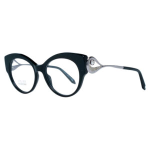 Occhiali da vista donna Atelier Swarovski SK5358-52001 neri con dettagli gioiello sulle aste