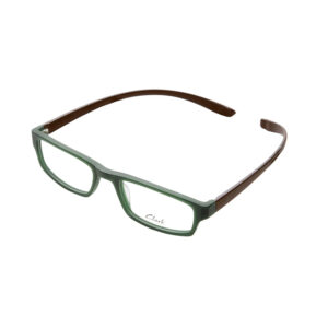 occhiali da vista Clark K874 C28 verde marrone unisex con montatura rettangolare in acetato