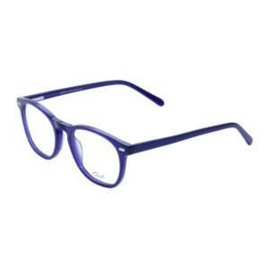Occhiali da vista Clark 1090 Ice Blue Trasparente in acetato semitrasparente blu ghiaccio su sfondo bianco