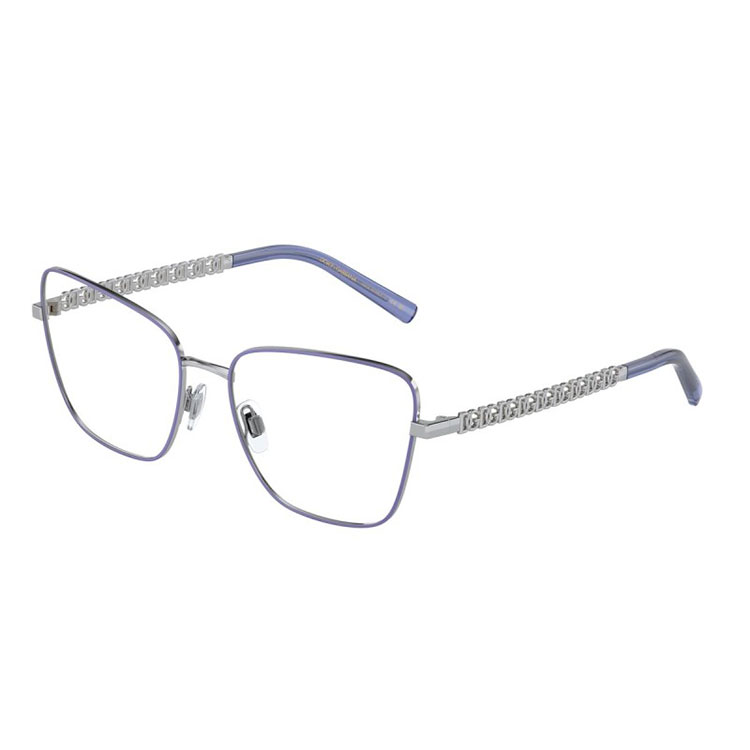 occhiali da vista Dolce & Gabbana 1346 1317 donna azzurri eleganti con aste decorative
