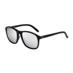 Lozza SL1845V Cooper 700X nero lucido occhiali da sole forma squadrata acetato lenti argento specchio riflettenti unisex