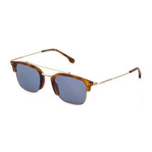 Lozza SL2374 Vicenza2 0300 oro rosé occhiali da sole forma wayfarer metallo lenti blu unisex classico rivisitato