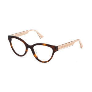 Occhiali da vista Lozza VL4256 752 donna tartarugati eleganti con montatura cat‑eye e dettagli metallici dorati