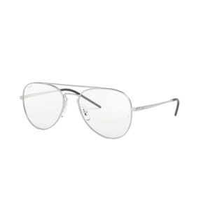 Montatura da vista Ray-Ban RX6413 2501 in metallo silver stile aviator