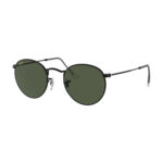 Occhiale Ray-Ban RB3447 919931 Round Metal montatura nero con lenti verdi