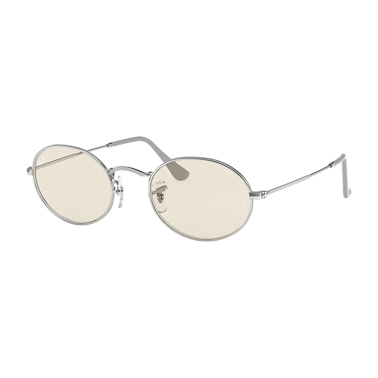 occhiali da sole Ray-Ban 3547 003/T2 ovali argento con lenti fotocromatiche