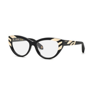 Occhiali da vista Roberto Cavalli VRC024V 700Y nero lucido con dettagli dorati