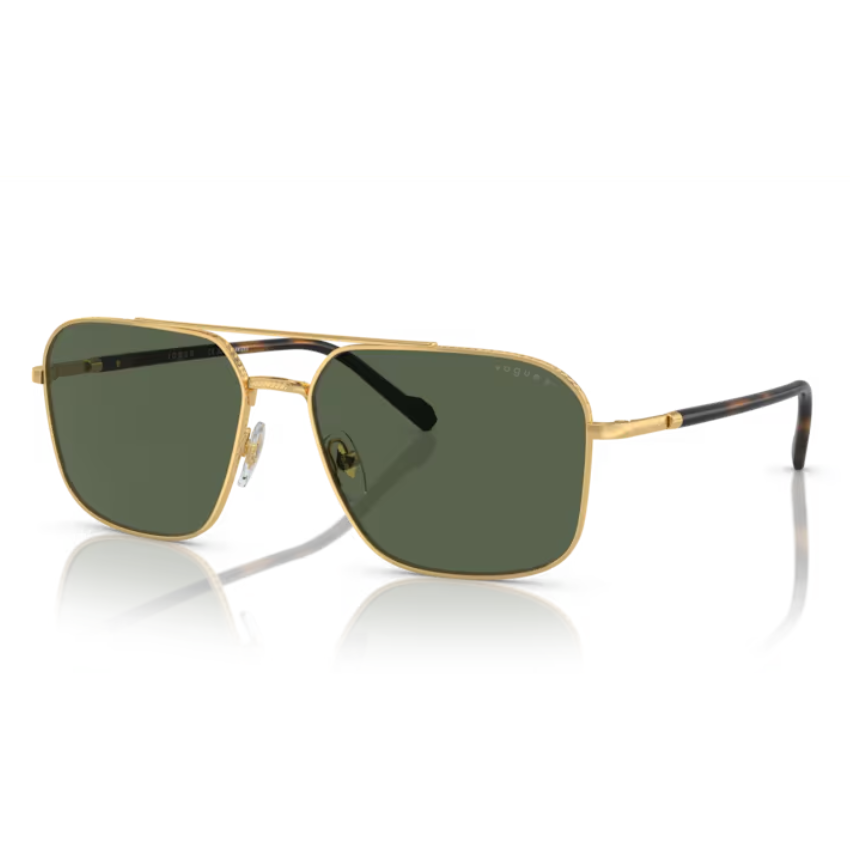 Vogue Eyewear VO4289S 280/9A occhiali da sole forma squadrata metallo dorato lenti verde scuro polarizzate