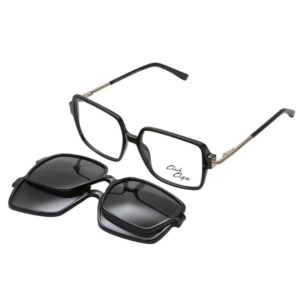 CLARK 1473 C1 – occhiali uomo clip on neri con lenti solari magnetiche