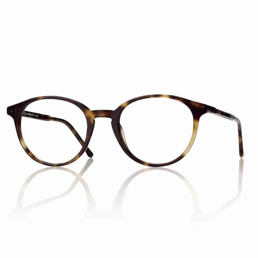 Montatura Centrostyle F0640 panto in acetato tartarugato demi lucido con aste sottili