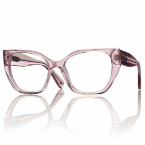 Centrostyle F0648 F064856183000 occhiali da vista cat-eye Donna in acetato rosa lucido, frontale scolpito