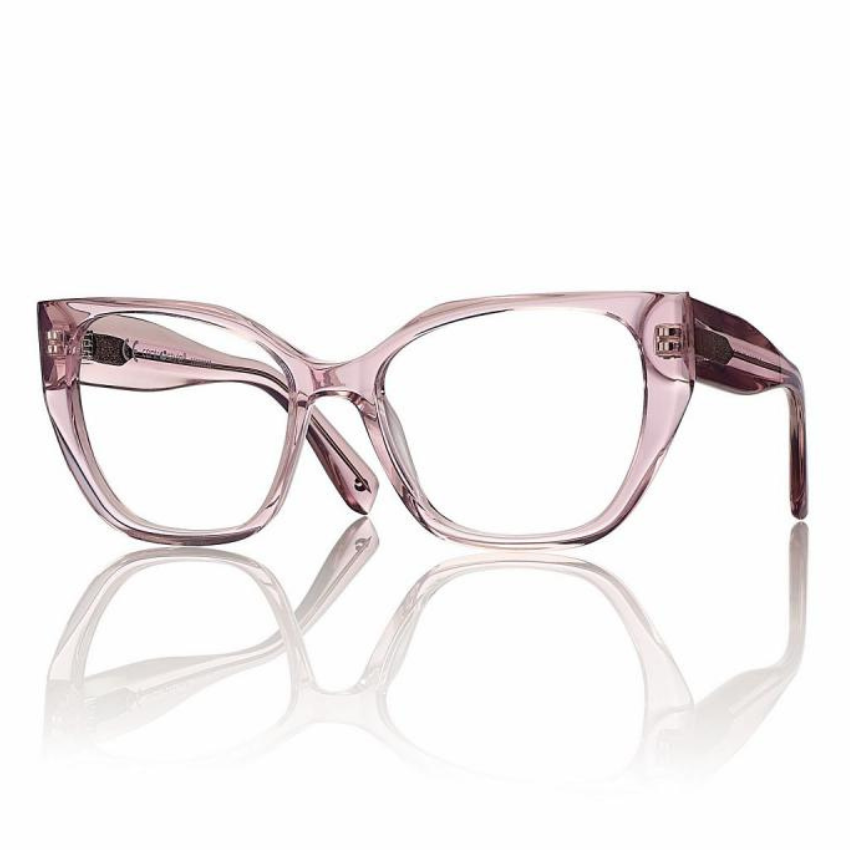 Centrostyle F0648 occhiali da vista cat-eye in acetato rosa lucido