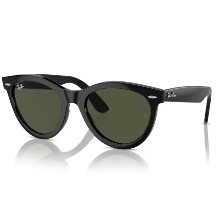 Occhiali da sole Ray‑Ban 2241 WAYFARER WAY 901/31 unisex nero verde con montatura in propionato