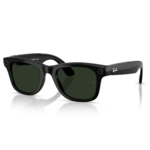 Ray-Ban 4012 Wayfarer 601/71 occhiali smart Meta neri con lenti verdi e videocamera integrata