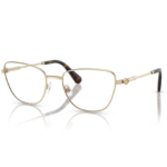 Swarovski SK1018 4028 oro pallido occhiali da vista donna forma cat-eye metallo cristalli Swarovski decorativi naselli regolabili