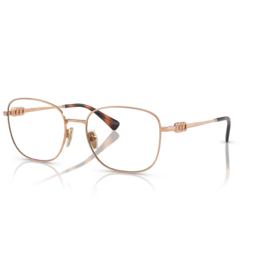 Occhiali vista donna Vogue 4319B 5152 oro rosa eleganti con aste intrecciate