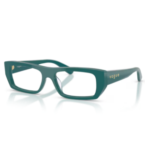 Vogue VO5660U 3246 verde occhiali da vista donna forma rettangolare acetato pieno moderno