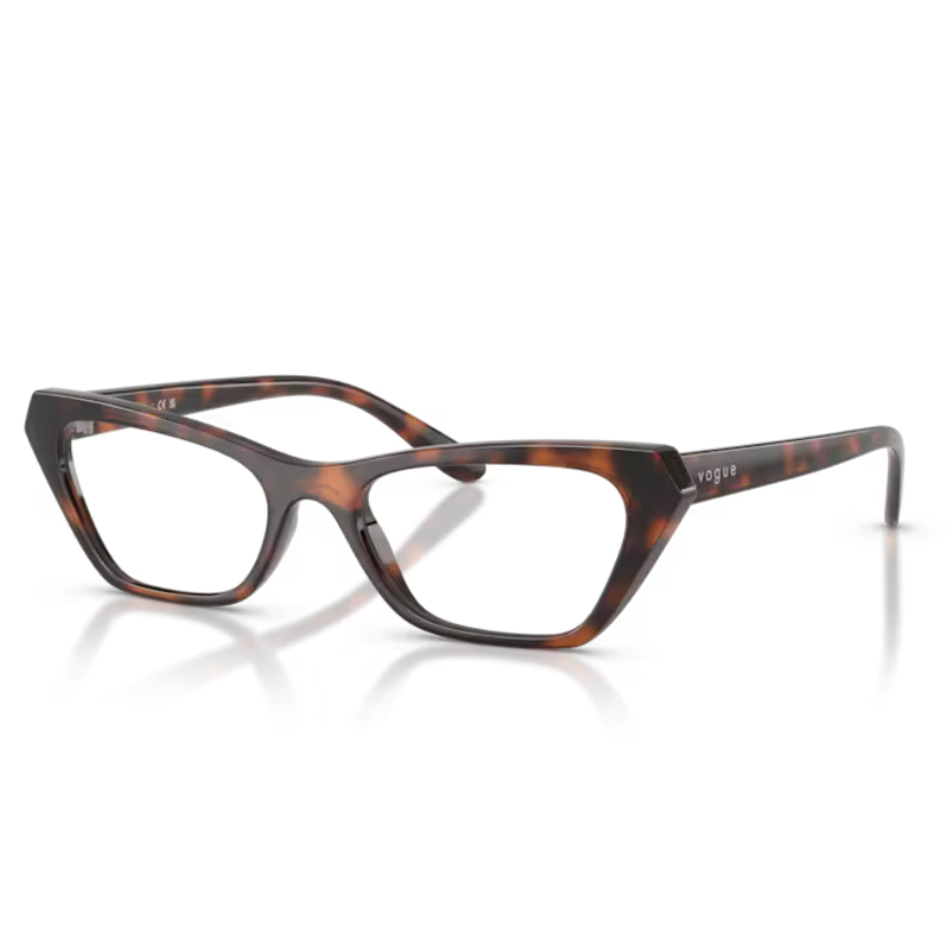 Vogue VO5670 2718 occhiali da vista donna cat-eye havana scuro montatura nylon leggera forma affusolata look elegante