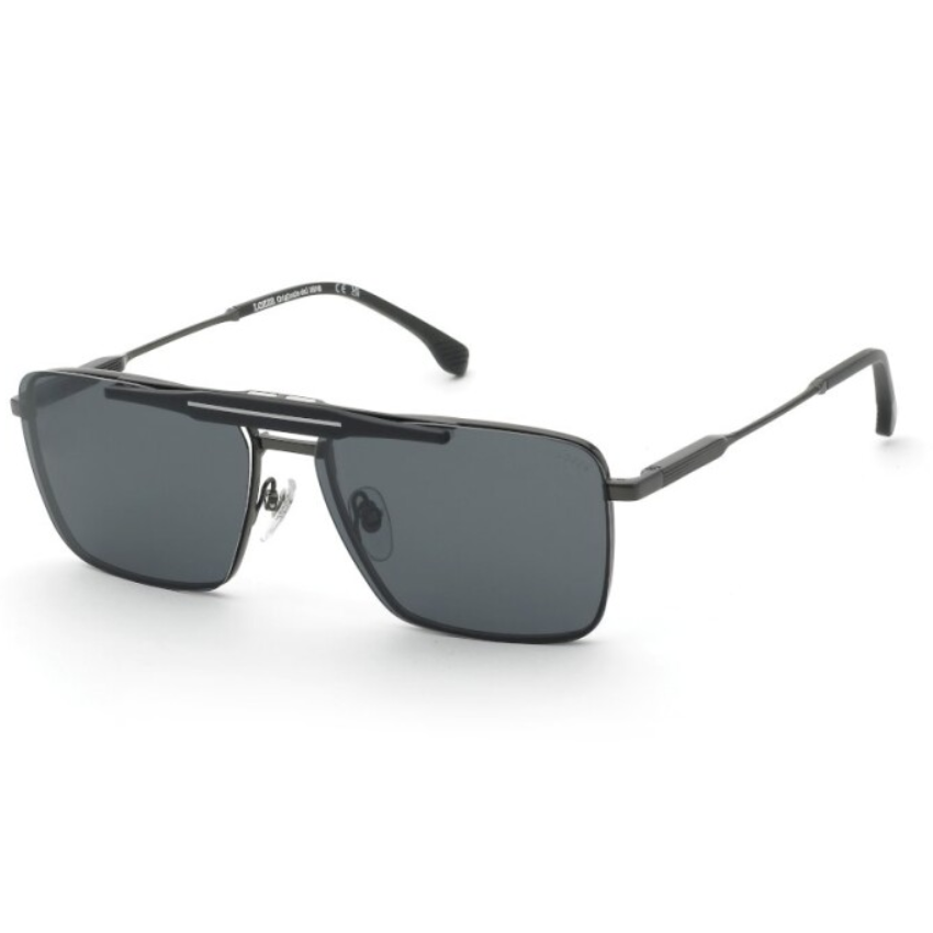 occhiali Lozza Gallipoli 7 UL2441 568P con clip-on solare in metallo nero