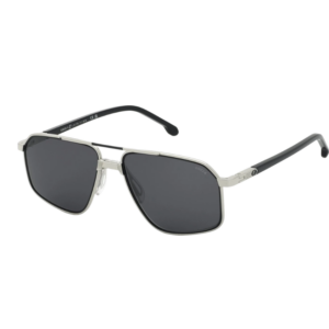 Occhiali da sole Lozza SL2447 0579 uomo grigio argento rettangolari doppio ponte