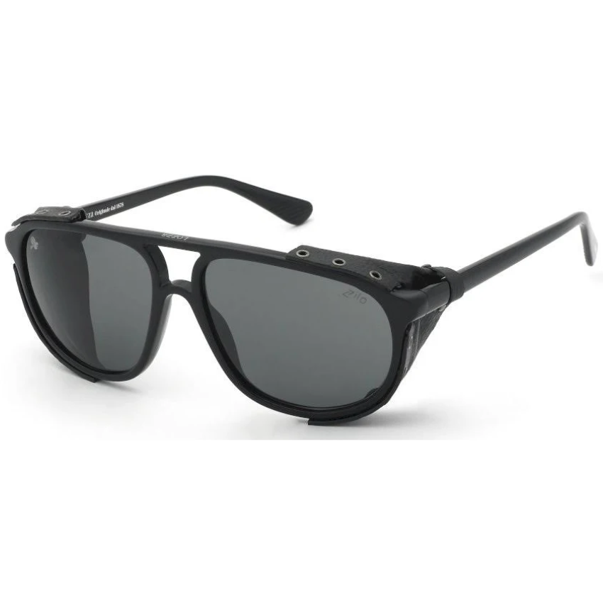 occhiali da sole Lozza SL4416 Zilo Cortina 700 neri stile glacier con protezioni laterali