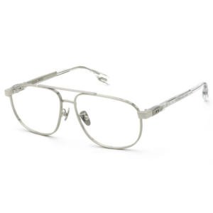 occhiali da vista Lozza VL2454M CRESCENDO1 0579 in metallo argento con doppio ponte